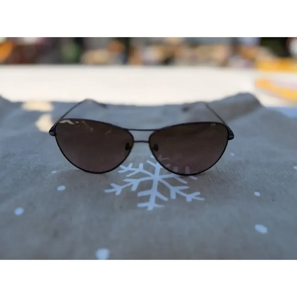 Coach HC7017 Juliana Aviator Sunglasses – Purple Frame – Gray/Tinted Lenses